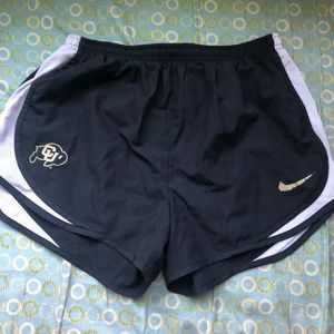 CU Boulder nike running shorts